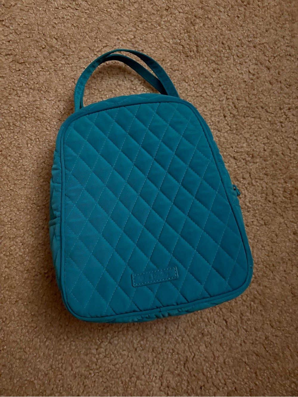Vera Bradley Quilted Teal Lunchbox